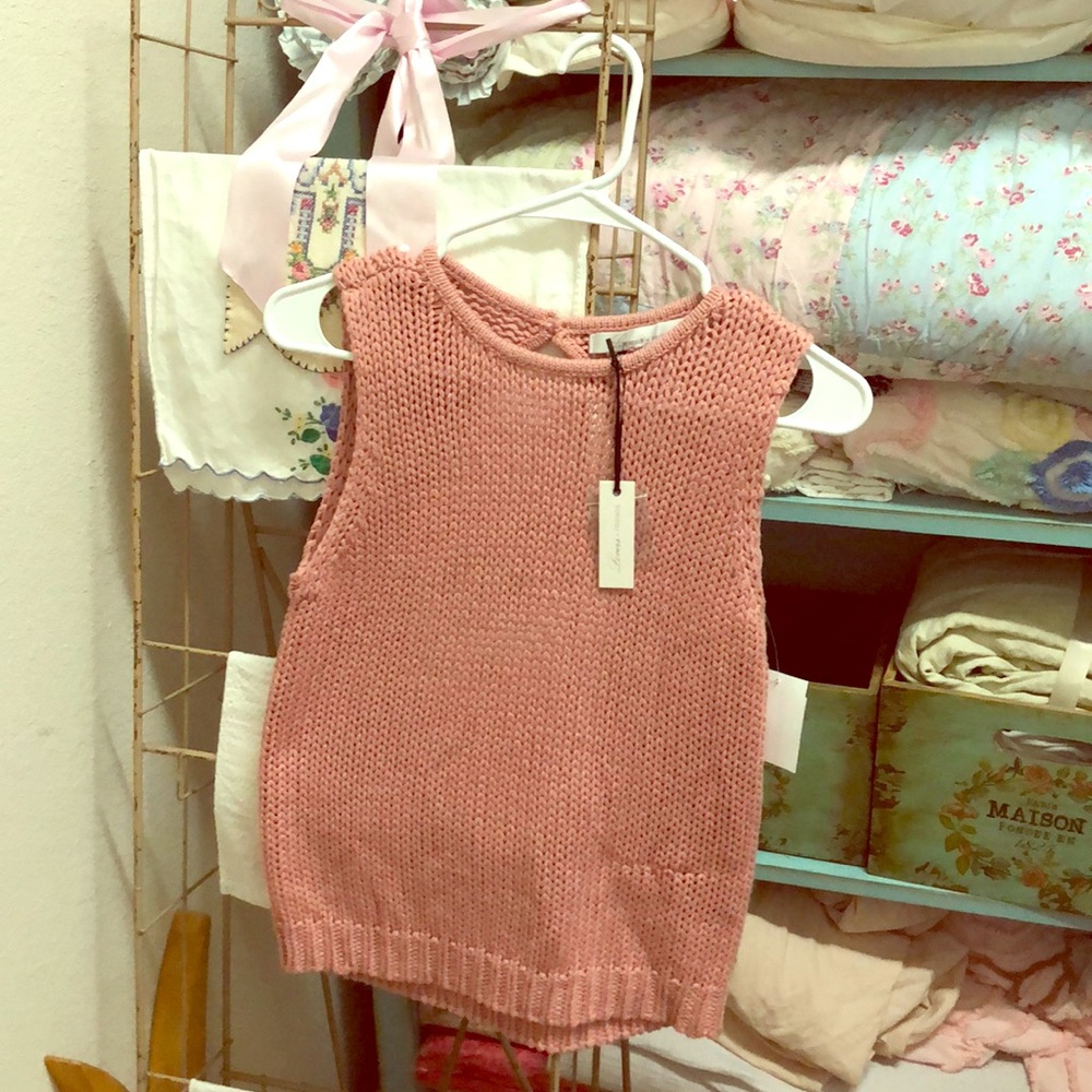 Lovers & Friends Rose Pink backless tank!
